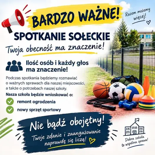 Jeleśnia: Zebranie wiejskie zdecyduje o Funduszu Sołeckim dla szkoły
