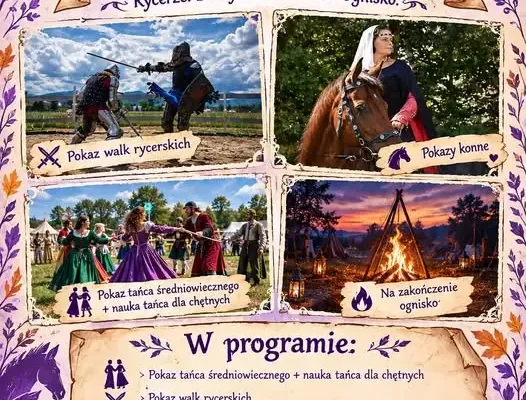 I Jesień (ze) średniowiecza w Gminie Lipowa – rycerze, damy i konie