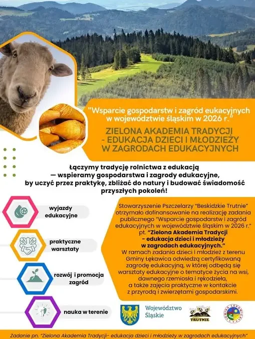 Beskidzkie Trutnie zapraszają uczniów z Gminy Łękawica na warsztaty w zagrodzie edukacyjnej