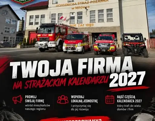 OSP Milówka szuka partnerów do strażackiego kalendarza na 2027 rok