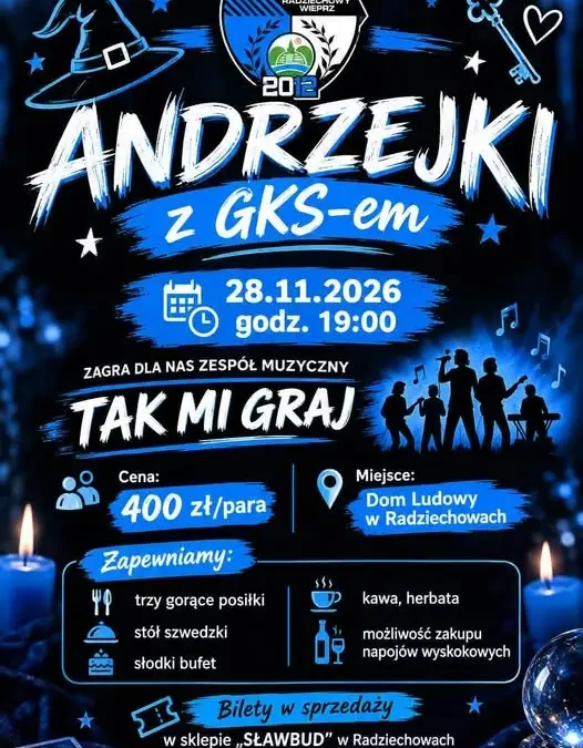 Zabawa andrzejkowa w Radziechowach – 28 listopada 2026