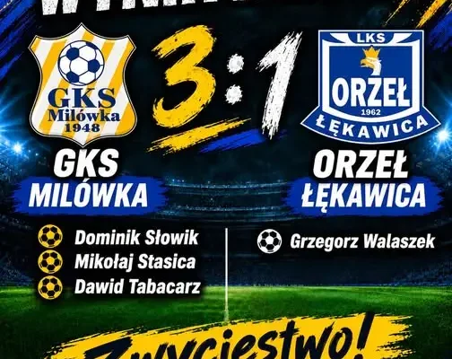 GKS Milówka wygrywa z Orłem Łękawica 3:1