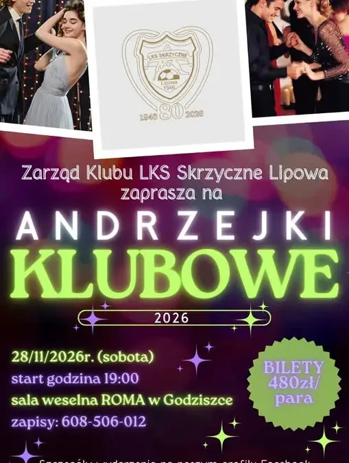 Klubowe Andrzejki 2026 w Lipowej – zapisy już otwarte