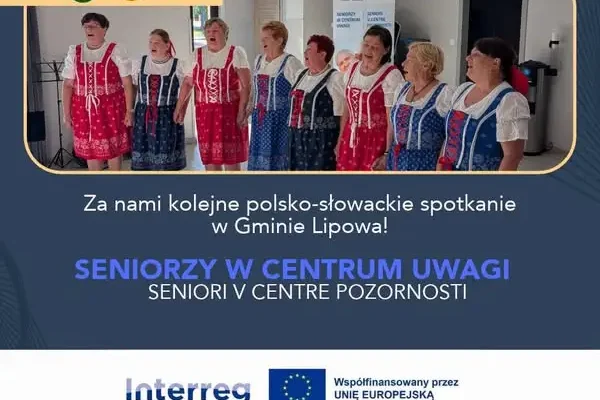 Seniorzy z partnerskiego miasta Krásno nad Kysucou odwiedzili gminę Lipowa
