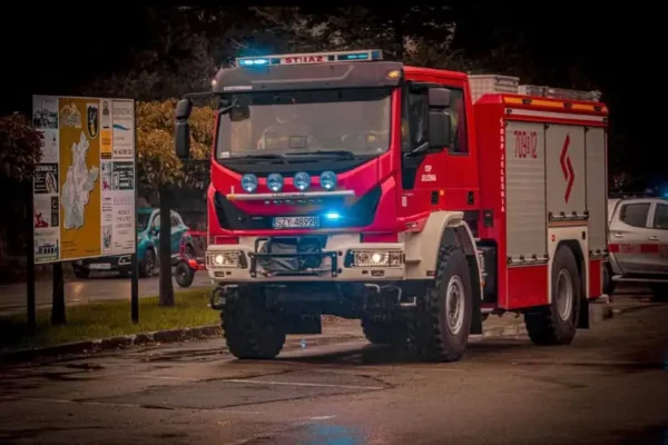 Pożar w sklepie w Jeleśni – interwencja strażaków OSP