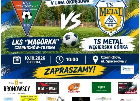 Trampkarze LKS Magórka Czernichów-Tresna kończą sezon przed własną publicznością