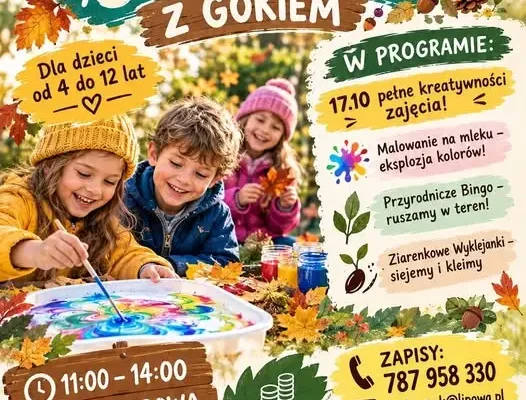 Kreatywne zajęcia dla dzieci w lesie – już 17 października