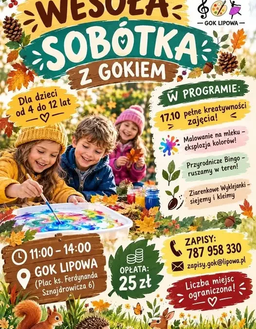 Kreatywne zajęcia dla dzieci w lesie – już 17 października