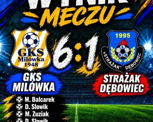 GKS Milówka rozgromił Strażaka Dębowiec 6:1. Kibice w euforii!