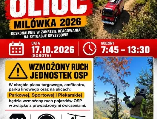 Milówka: ćwiczenia służb ratowniczych „SOŁA 2026” już 17 października
