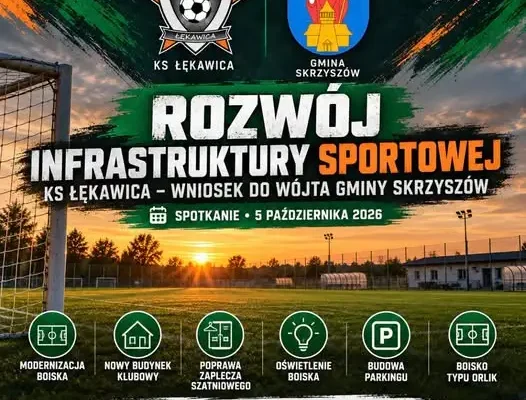 KS Łękawica składa wniosek do Wójta Gminy Skrzyszów o rozbudowę kompleksu sportowego