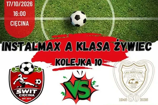 LKS Skrzyczne Lipowa walczy o przełamanie. W sobotę mecz z LKS Świt Cięcina