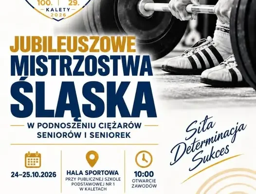 Kalety gospodarzem jubileuszowych mistrzostw Śląska w podnoszeniu ciężarów