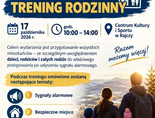 Rajcza: szkolenie dla mieszkańców z reagowania na sygnały alarmowe