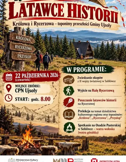 Rajd terenowy „Latawce Historii” w Gminie Ujsoły – wyprawa śladami przeszłości