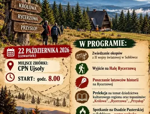 Rajd terenowy „Latawce Historii” w Gminie Ujsoły – odkryj tajemnice Królowej i Rycerzowej
