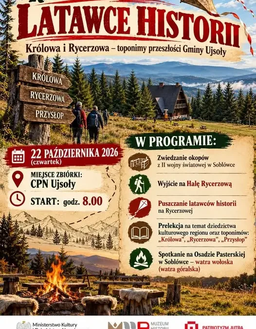 Rajd terenowy „Latawce Historii” – odkryj dziedzictwo Gminy Ujsoły