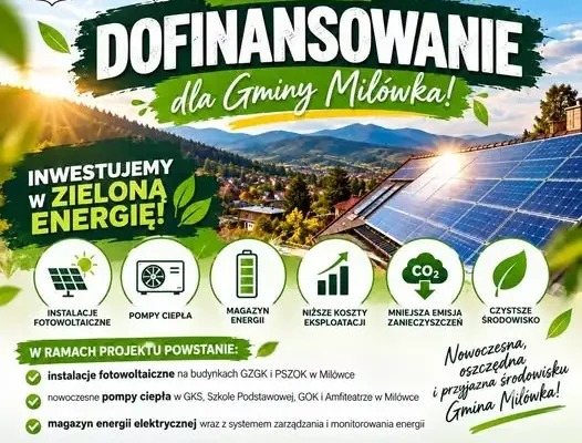 Milówka stawia na OZE: fotowoltaika, pompy ciepła i magazyn energii za ponad 2 mln zł