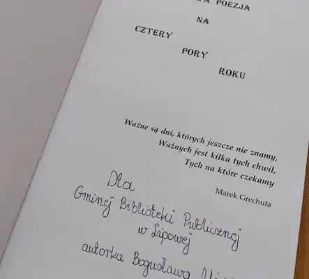 Nowe tomiki poezji w bibliotece w Lipowej – dzieła lokalnych autorek