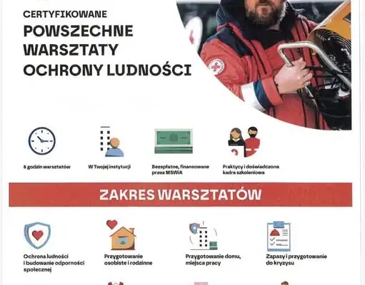 Ostatnia szansa na bezpłatne warsztaty z ochrony ludności w gminie Radziechowy-Wieprz