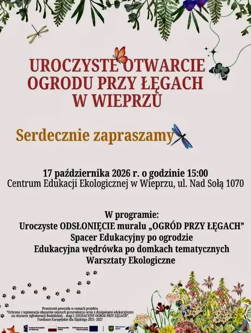 Otwarcie Edukacyjnego Ogrodu przy Łęgach w Wieprzu już dziś!