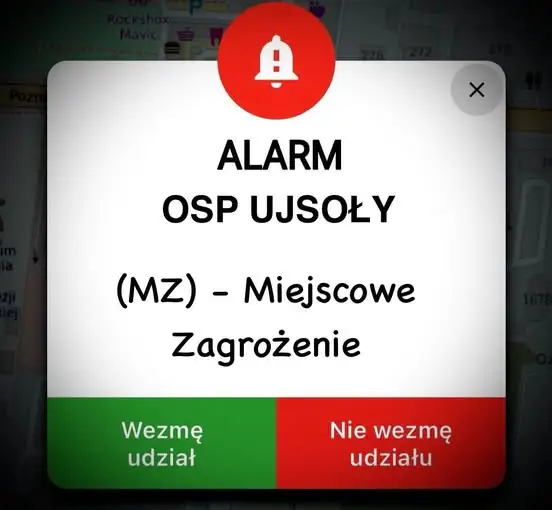 Plama substancji ropopochodnej w Ujsołach — interwencja OSP