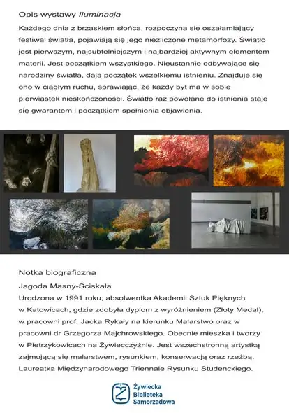 Wernisaż wystawy „Iluminacja” Jagody Masny-Ściskały w żywieckiej bibliotece