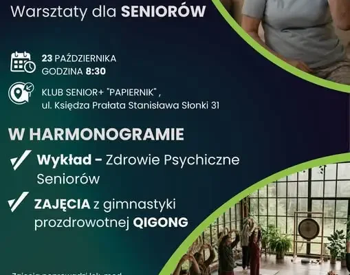 Warsztaty o zdrowiu psychicznym dla seniorów w Klubie Senior+ „Papiernik” w Żywcu