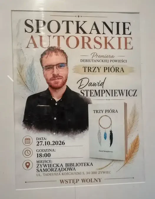 Spotkanie autorskie z Dawidem Stempniewiczem w Żywieckiej Bibliotece Samorządowej