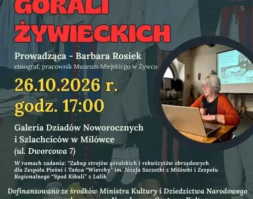Prelekcja o stroju górali żywieckich w Milówce – 26 października