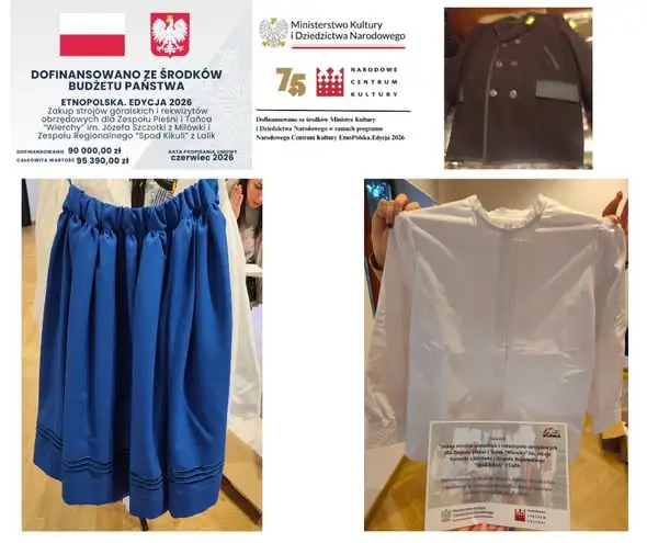 Nowe stroje góralskie dla zespołów z Milówki i Lalik