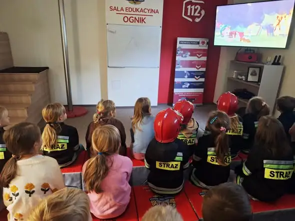 Pierwszoklasiści odwiedzili salę edukacyjną „Ognik” w Bielsku-Białej