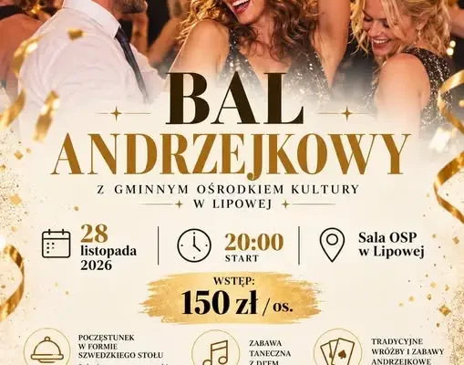 Bal Andrzejkowy w Lipowej – muzyka, wróżby i poczęstunek 28 listopada