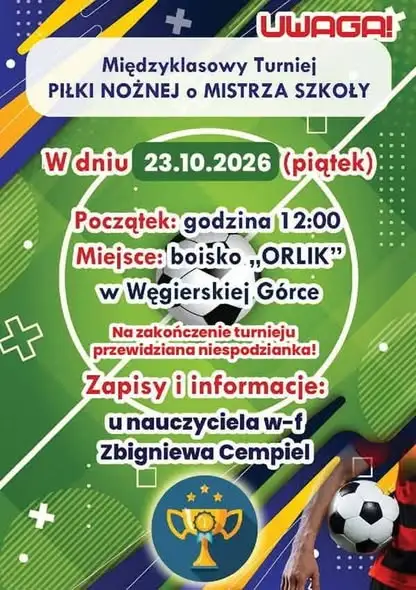 Międzyklasowy turniej piłki nożnej w ZSZiO Hamra – sportowa rywalizacja i pizza na zakończenie