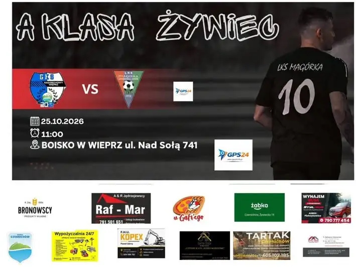 LKS Magórka Czernichów-Tresna zagra w niedzielę z GKS Radziechowy-Wieprz II