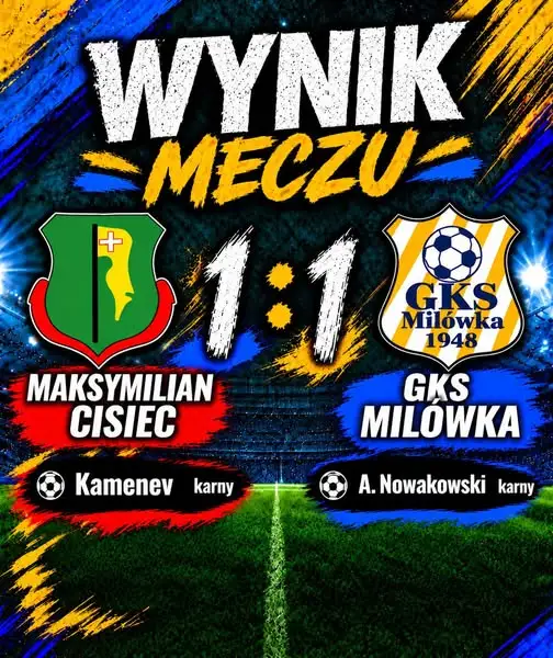 Remis 1:1 z Maksymilianem Cisiec – punkty podzielone po karnych
