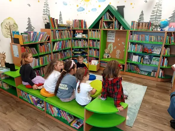 Jesienne spotkanie z Myszonkiem w bibliotece w Lipowej