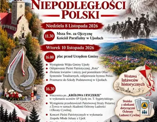 Ujsoły świętują 108. rocznicę niepodległości – msza, wieczornica i koncert