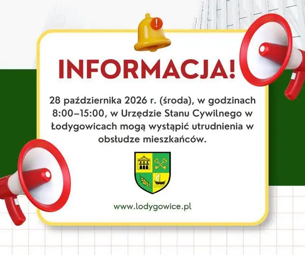 Przerwa w dostawie prądu zakłóci pracę USC w Łodygowicach 28 października