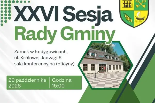 XXVI Sesja Rady Gminy Łodygowice – 29 października 2026