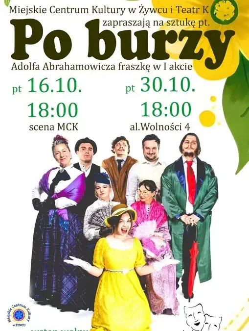 „Po burzy” – Teatr K zaprasza na pełną humoru fraszkę w MCK Żywiec